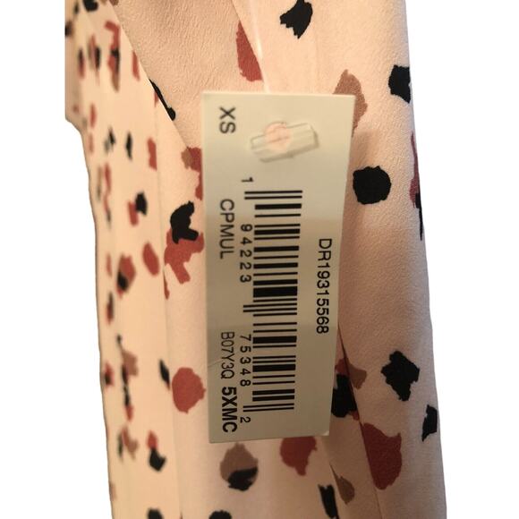 Daily Ritual Light Pink Cheetah Print Spaghetti Strap Sundress Size XS NWT - Picture 4 of 4